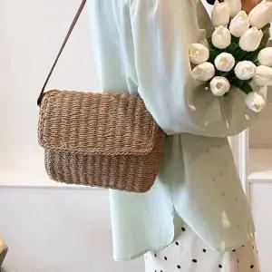 2컬러 여름 크로스백 심플 라탄가방 휴양지 여행가방 라탄가방 여행가방 여름가방