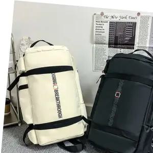 슬림백팩 탈부착 크로스 스트랩 대용량 여행용 백팩 배낭