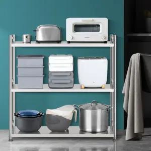 벽선반진열장주방정리용 스텐철재진열대대피실 수납선반조립식정리대 실속형