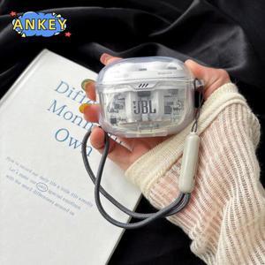 JBL Tune Beam 2 케이스 보호용 투명 클리어 TPU 커버 JBL Tune Buds 2 블루투스 이어폰 나일론 끈 포함
