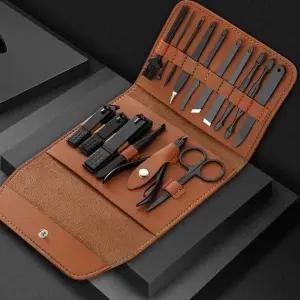 가죽케이스 클린맨블랙에디션 손발톱정리 세트 12P16P