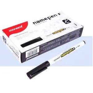 중간글씨용 모나미네임펜-블랙 12P 유성네임펜 유성마카 필기용품 마카펜
