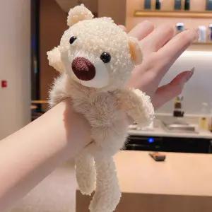 곰돌이 곱창 퍼 헤어밴드 인형 머리끈 DD-11361 퍼곱창 헤어밴드 머리끈