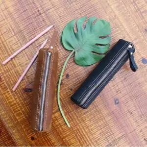 헤이거 소가죽 필통 굿디자인 공간넉넉 내구성 지퍼