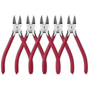 IGAN-P6 와이어 플러시 커터(5팩), 6인치 울트라 샤프 및 강력한 사이드 커터 클 , 핸드메이드 모든 클린 컷 필요에 이상적인 스니프