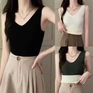 여성데일리복 여성 따뜻한 기모 골지 겨울철 이너 아이탬 나시티