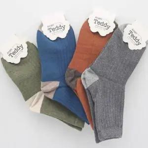 키즈양말 아동양말 러블리 장목양말 무지 우디 컬러 5켤레묶음