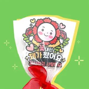 (TD) 꽃 대신 제가 왔어요 카네이션 보석십자수 토퍼