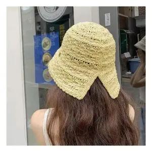 여성 버킷햇 여름 니트 벙거지 챙 모자 휴양지모자 889178