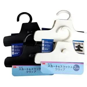 옷가게 매장 바지 치마 정리 행거 연결형 집게 걸이 2P 보관