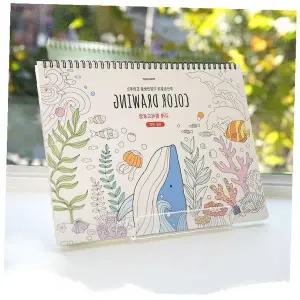 바다동물 컬러링북 고래 해양생물 색칠공부 스케치북 드로잉북 아동미술 취미활동