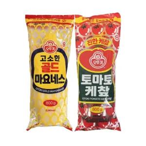 오뚜기 고소한 골드 마요네스 800g 1개 + 토마토 케찹 800g 1개 1세트