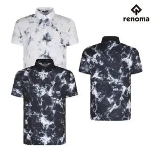 레노마골프 남자 냉감 에어홀 패턴 카라 반팔 티셔츠 RMTPO.2101