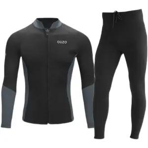 스킨스쿠버 수트복 제트스키 남자 여자 상의하의 1.5mm 블랙 상의 남성 S