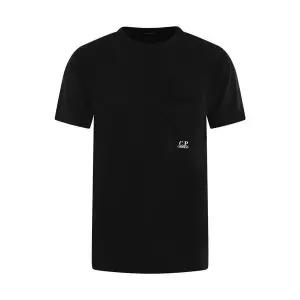 [비비안웨스트우드] CP컴퍼니 반팔 티셔츠 포켓 블랙 142183759