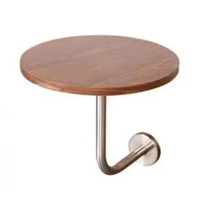 원목 붙박이 테이블 업소용 인테리어 부착 가구 확장형 월넛