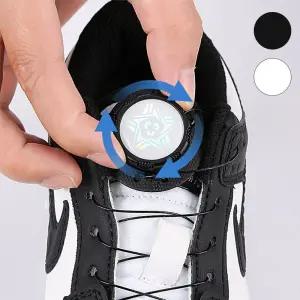 매듭없는 회전 버클 와이어 다이얼 신발끈 운동화끈2P 매듭없는신발끈