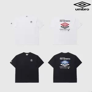 [백화점 홈쇼핑 정품] 엄브로 UMBRO HBL 더블 다이아 로고 프레쉬 반팔 티셔츠 UQ221CRS63 2종