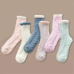 잔솔 극세사 여성수면양말 수족냉증 임산부 보온 덧신 qPO9+1ybM