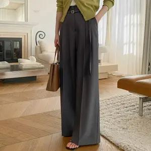 모엔 와이드 슬랙스(벨트set)