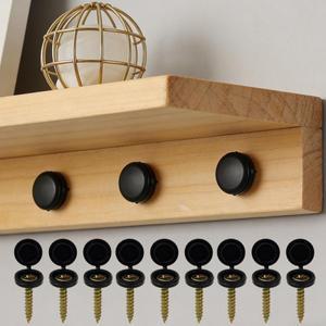 100개 플라스틱 나사 캡 먼지 자동차 가구 보호 셀프 태핑 너트 접이식 버클 장식 하드웨어