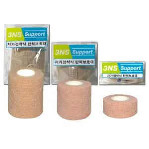 티에스 3ns spport 자가점착식 탄력보호대 1롤 관절보호 테이프 탄력밴드 사이즈 택1