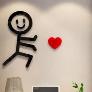 3D입체 졸라맨 벽장식 데코스티커 창문 방수 아크릴