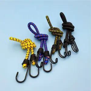 더블후크 타프고정 탄성끈 스트레치코드 60cm 스트레치코드 텐트고리