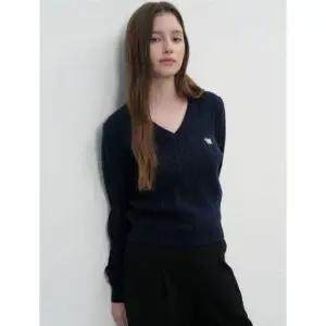 제너럴아이디어 울 케이블 브이넥 풀오버 [NAVY] WBE3L05504 382995