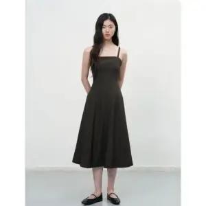 제너럴아이디어 플레어 슬리브리스 롱 피스 [BROWN] WBE3L15504 383514