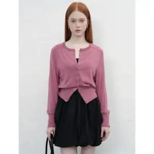 제너럴아이디어 시그니처 크루넥 가디건 [PINK] WBE1L04507 383406