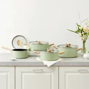 [테팔] 인덕션 블라썸 민트 냄비 2종/3종/4종세트 (택1)