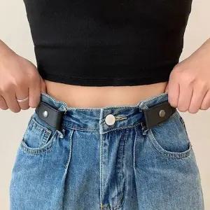 허리 조절 벨트 밴딩 똑딱이 바지 사이즈 조절 허리둘레 늘림 프리사이즈 착용