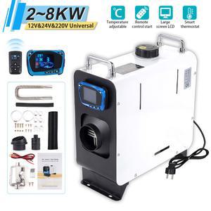 자동차 히터 3 one 흰색 보트 RV 8KW 수직 2 블루투스 버스 트럭 에어 제어 디젤 트레일러 12V/24V/220V