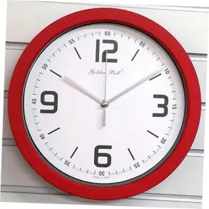 월클락 무소음 모던 벽시계 레드 제조한국 GB4645 28cm