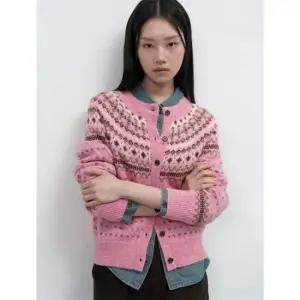 제너럴아이디어 울 페어아일 가디건 [PINK] WBE4L04537 383608