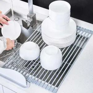 매트 트레이 건조대 다용도 롤 식기 싱크대 컵 실리콘