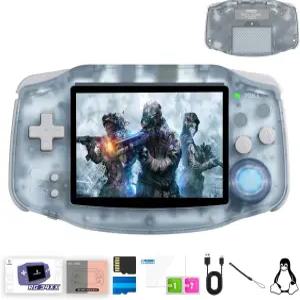 RG 34XX 레트로 휴대용 게임 콘솔 리눅스 64비트 3.4인치 IPS 화면 32+64G 카드 RG34XX 5000+ WiFi HDMI