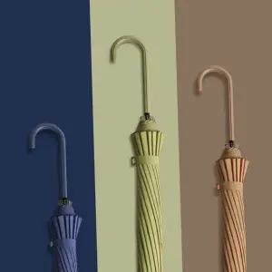 튼튼한 경량 방수 우산 장우산 여성 성인 패션 골프용 수동 골프 코팅