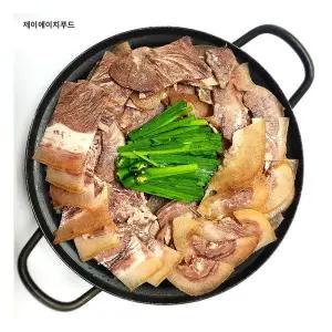 [2차커팅O/사골육수 제공] 한우 소머리수육 소머리고기 슬라이스 1kg 냉동 업소용 제이에이치푸드