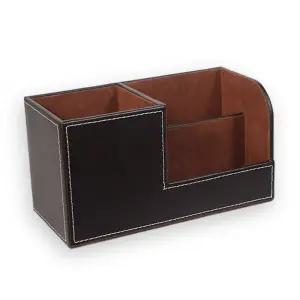 모던스타일 데스크 명함 펜꽂이 가죽정리함/펜슬/꽂이/볼펜/사무실/수납/오피스/정리/책상/정리함/케이스