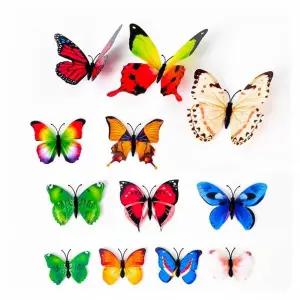 TBZ PW DIY나비데코세트(12개입)컬러혼합믹스 파티용품