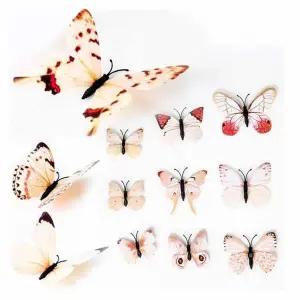 TBZ PW DIY나비데코세트(12개입)화이트믹스 파티용품