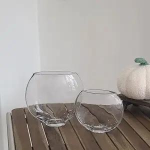 유리화분 화병 수반 아몬드 NAD 시리즈워터 항아리형 가정용 수병 인테리어 데코 투명 물화분