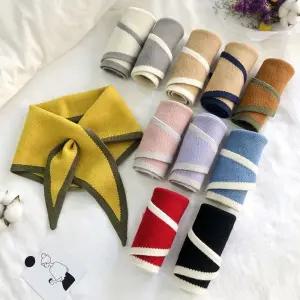 여성 니트숏스카프 트라이앵글 쁘띠 스카프 머플러 7