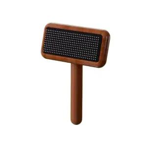 럭셔리 모피 밍크 브러시 카펫 빗질용 양모 관리 스웨터 가죽 코트 1개