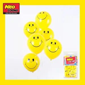 네오텍스 케이스풍선08 - 스마일옐로우단면(6pcs) 네오텍스 네오텍스풍선