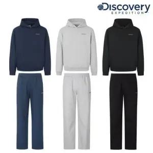 디스커버리 [26SS] DMTR25061,DMTP23061 남성 테크 니트 트레이닝 후드티셔츠,팬츠 세트 389070