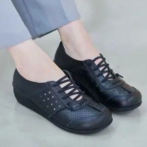 가죽 운동화 중년신발 할머니슈즈 펀칭신발 데일리 jHA9+8sUH