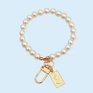 핸드폰 키링 귀여운 패션 버즈 진주 키링 가방 고리 선물 데스크테리어 폰스트랩 노트북 케이스 카드 소품